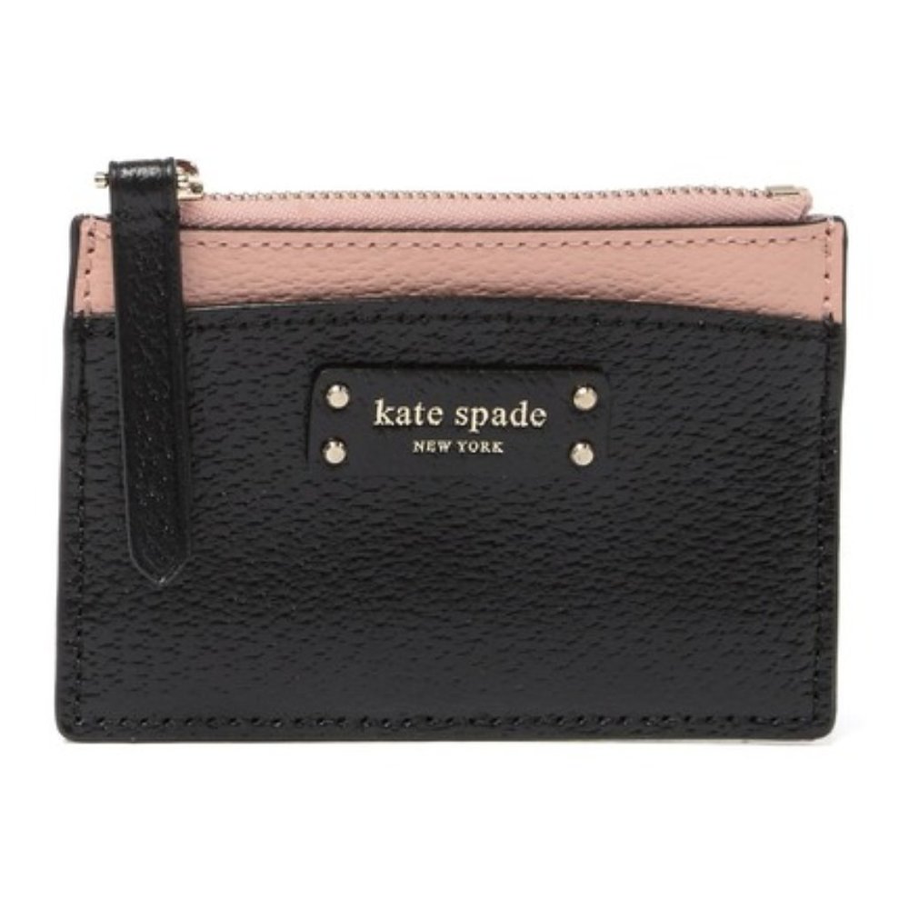 KATE SPADE NEW YORK jeanne small zip leather card